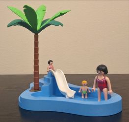 PLAYMOBIL 6673 BABY POOL WITH SLIDE - INCOMPLETE SET