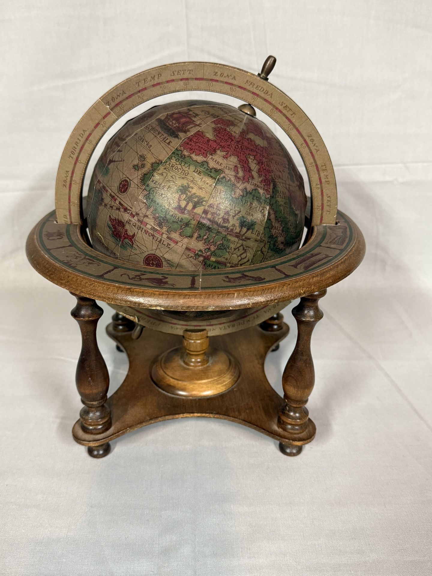 Zodiac Globe Vintage Noleans Made In Japan