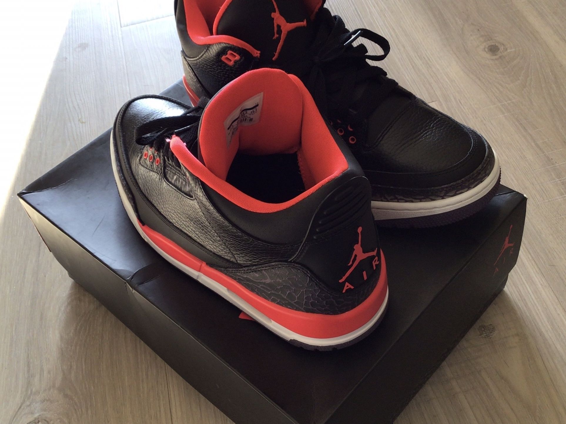 Crimson 3s $75