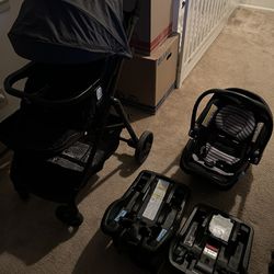GRACO Stroller With Car Seat And 2 Bases