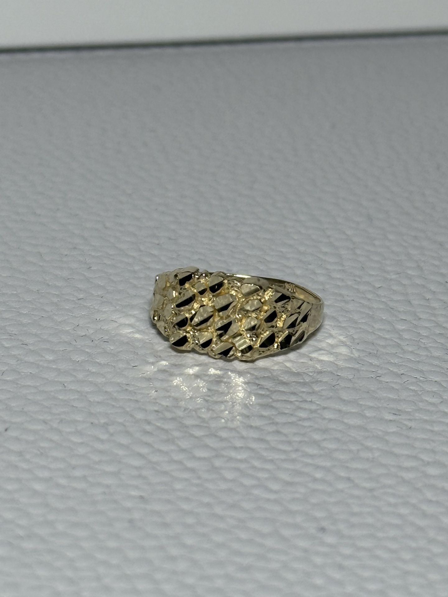 14K Gold Nugget Ring