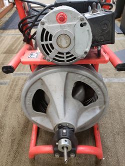 Snake Drain 1/2" 75ft RIDGID K-400 T2 Drum Machine Must See.,