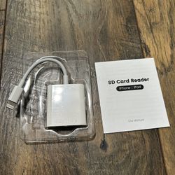 SD Card Reader for iphone/ipad with power port