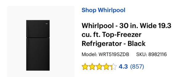 Whirlpool refrigerator