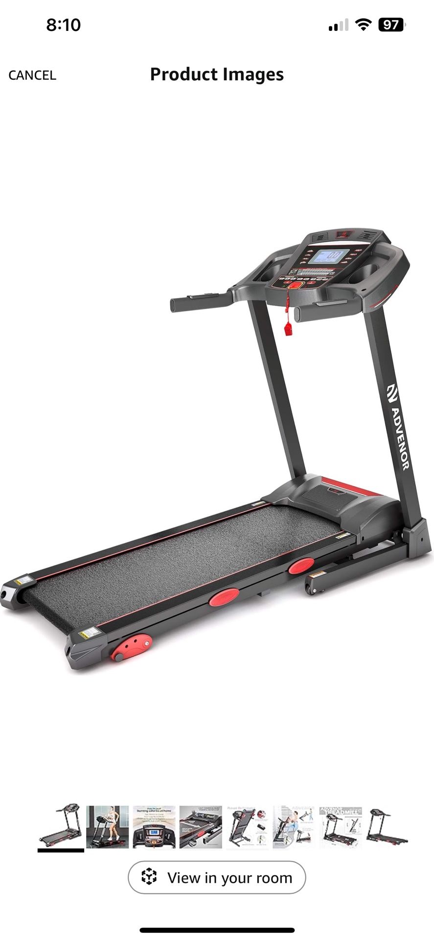 Treadmill - Space Saving. Inclines And Has 64 Presets.