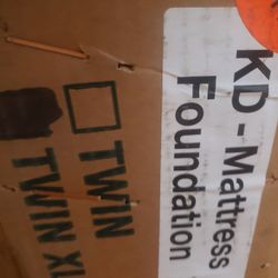 Brand new foundation for mattress in box 