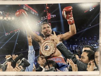 Manny Pacquiao Signed 20x30 Poster with Beckett COA