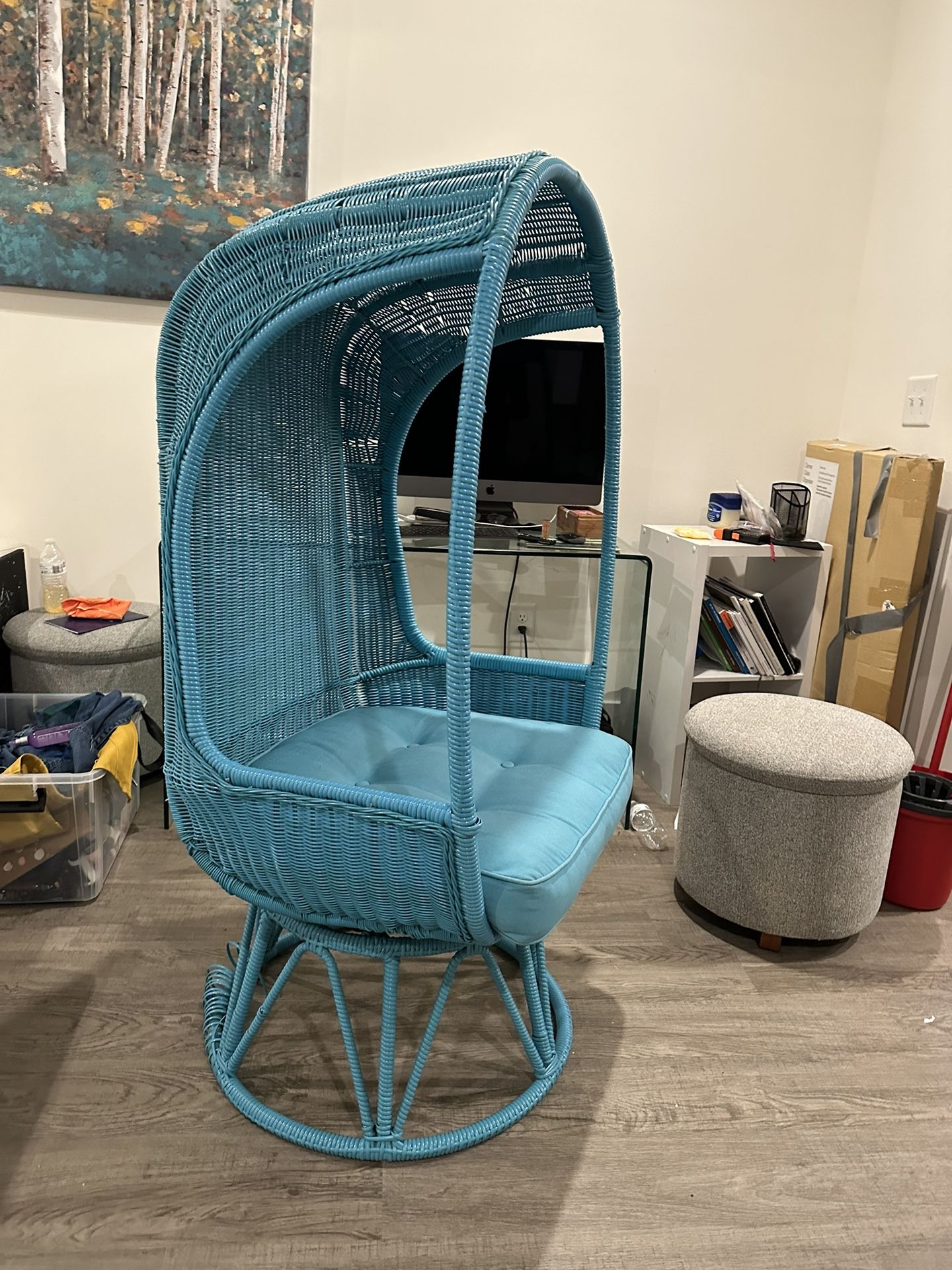 Teal Swivel Chairs Set Of 2 Or Separately