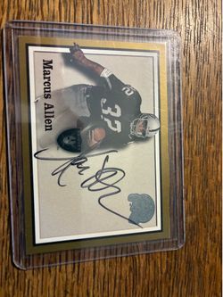 HOF Marcus Allen autograph card