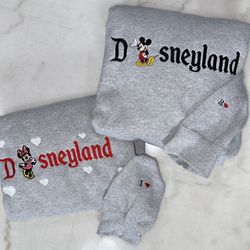 Disneyland Minnie And Mickey Crewnecks