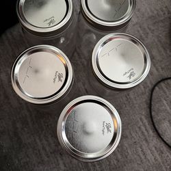Brand new Ball Mason Jars 32 oz wide lids