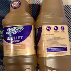 Lot of 2  42.2oz Swiffer Wetjet Wood Cleaner Refill.