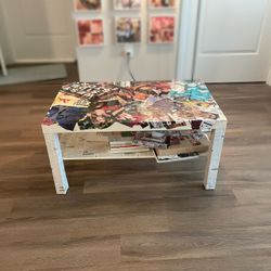IKEA Coffee Table With Handmade Fashion Decoupage 