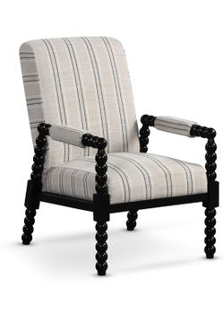 Mid century modern spindle accent chair