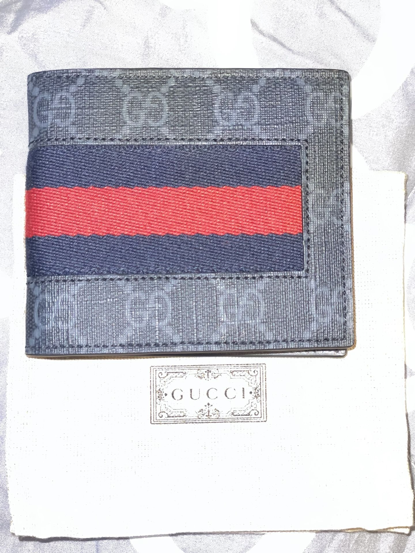 Gucci GG Supreme Web Wallet $450