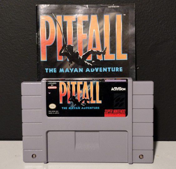 Super Nintendo Game Pitfall The Mayan Adventures 