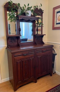FREE Antique English sideboard/hutch