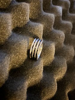 Silver Black Men Ring 