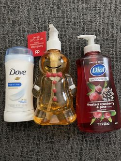 Dove, Dial, and Hand Soap