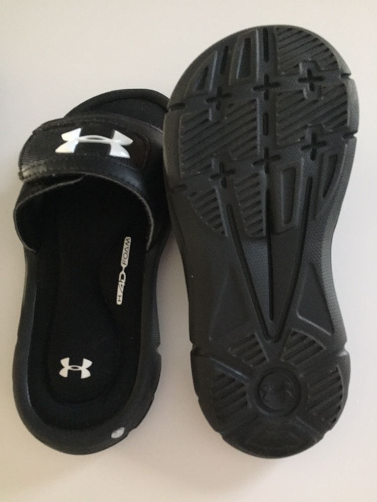Youth Size 12 Under Armor Soccer Slides, And Nike Cleats