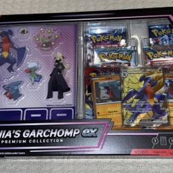 🔥 Sealed Cynthia's Garchomp ex Premium Collection Box IN HAND 🔥