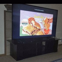 Black Glass TV Stand 