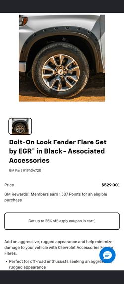 Chevrolet fender flares