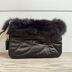 Coach Fur Wristlet