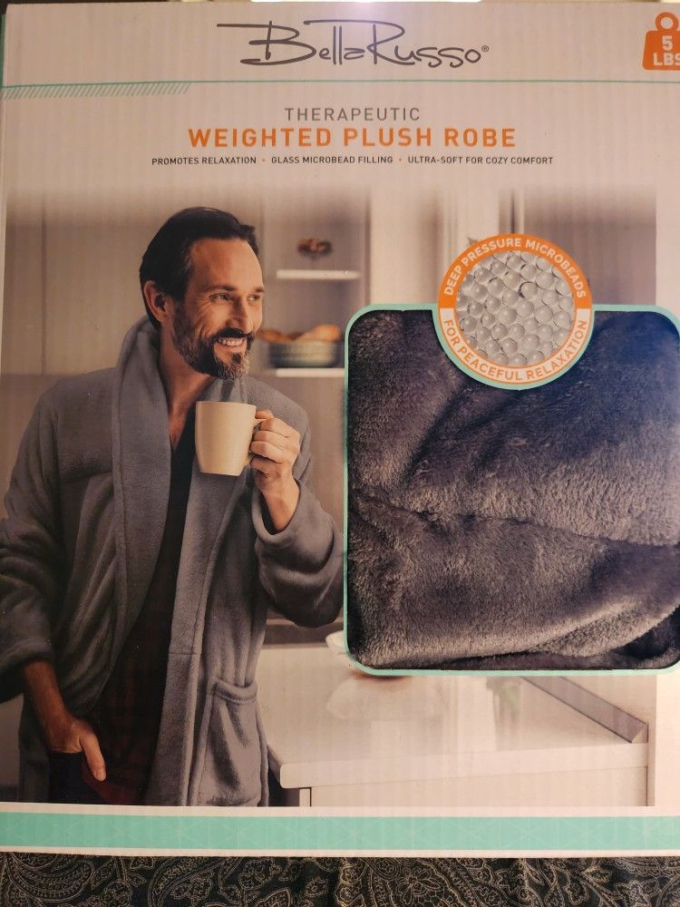 Brand New Bella Russo Therapeutic Plush Weighted Robe