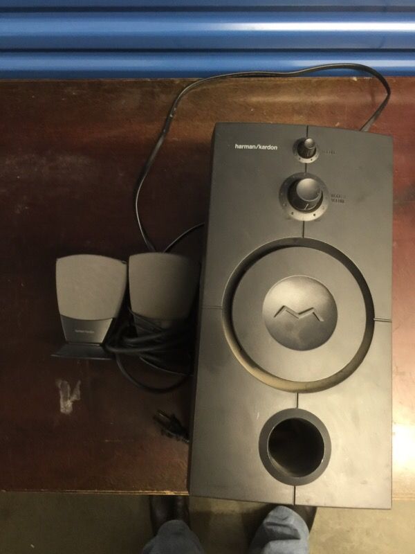 Harman Kardon Hk95 Speaker System Subwoofer And Satellite Speakers