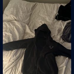 Black True Religion Hoodie LOOK IN DESCRIPTION 