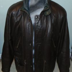 Aberdeen men’s bomber jacket brown large Hood