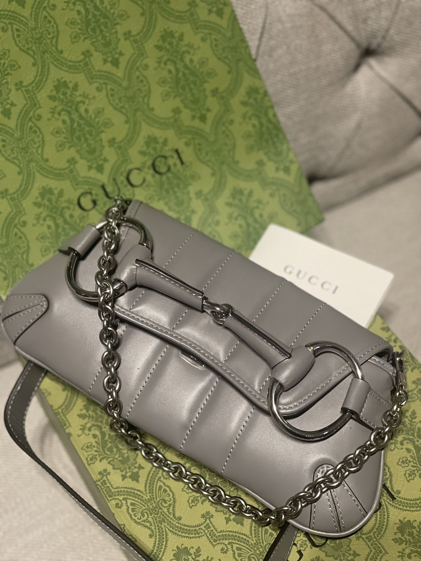 Gucci Horsebit Chain Shoulder Bag