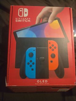OLED Nintendo Switch with Mario Kart 8 deluxe