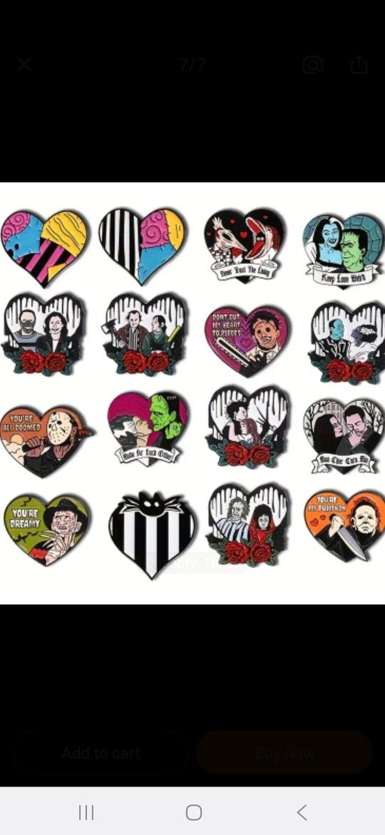 Disney And Horror Pins