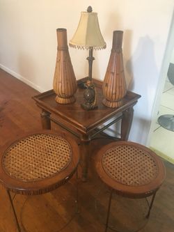 Tables, lamps