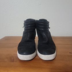 Linea Paola Black Wedge Bootie 7.5 Size