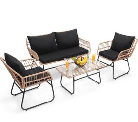 4 pieces Outdoor Patio Furniture Set