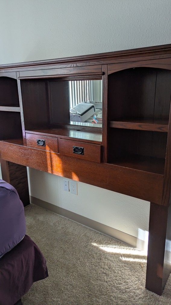 Bed Frame, Box Spring And Head Board. Queen. Pick Up Now