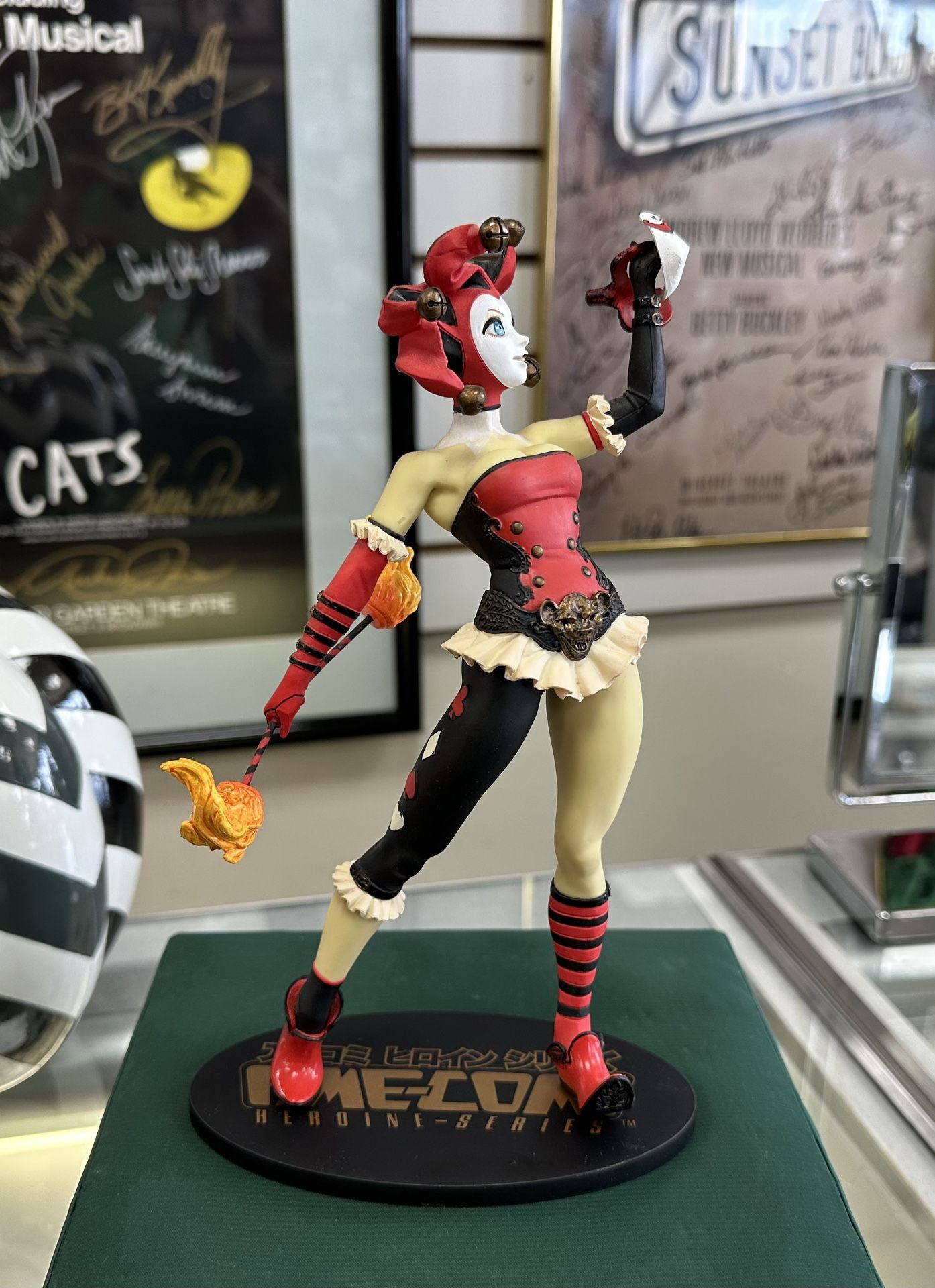 DC Collectibles Ame-Comi Heroine-Series Harley Quinn V.2 Jester 10”Figurine RARE