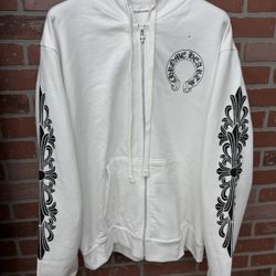 White Chrome Hearts Hoodid