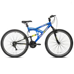 🚴‍♂️ 29” Flexor Dual Suspension Mountain Bike – 21-Speed Shimano, Blue, Brand New!