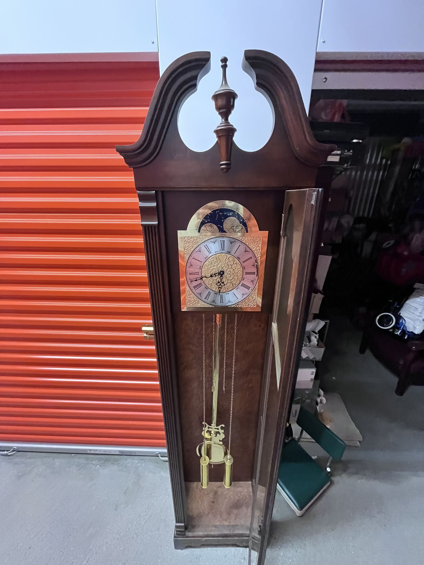 Mechanical Rare Working Ridgeway Odette Grandfather Clock 2534 With Chimes 