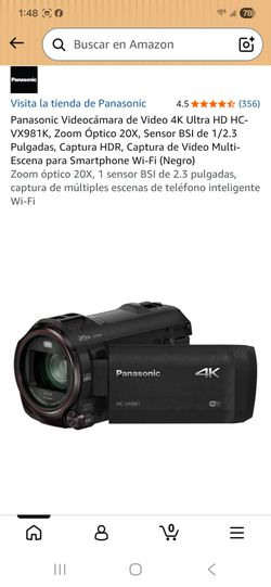 Panasonic HC-VX981K 4K Camcorder + Accessories – Excellent Condition