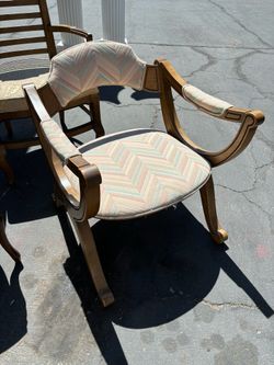 Vintage Drexel Esperanto Mid Century Spanish Style Curule Game Chair