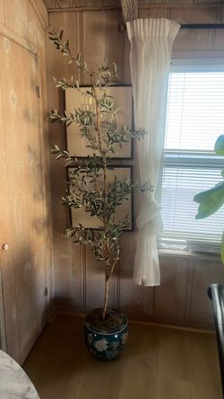 Faux olive tree