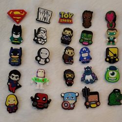 Superhero Shoe Charms