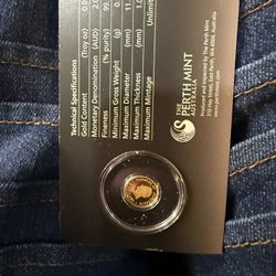 Perth Mint Gold Mini Roo .016 Troy Oz.