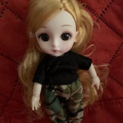 Mini Doll Blonde Hair 4in Doll 