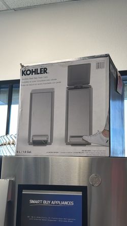 Kohler-Stainless Steel Step Trash Can